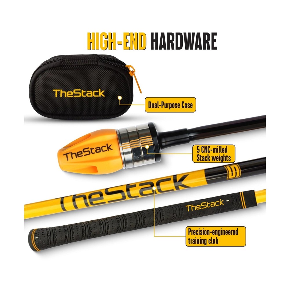 TheStack™ | Golf Swing Speed Trainer | Weighted Golf Training Aid | Golf S