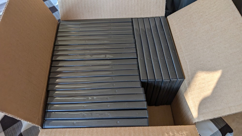 25 DVD Single Disc Black Cases