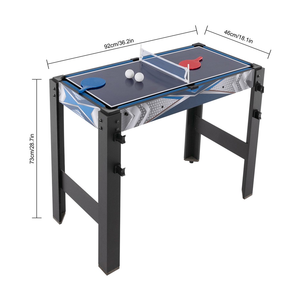 5-In-1 Rectangular Multi Game Table Combo Game Table Game Desk Floor Standing