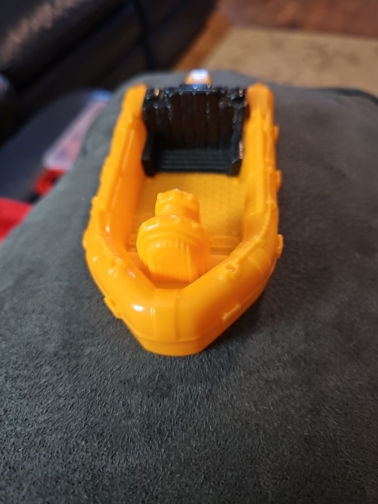 Black And Orange Plastic Boat