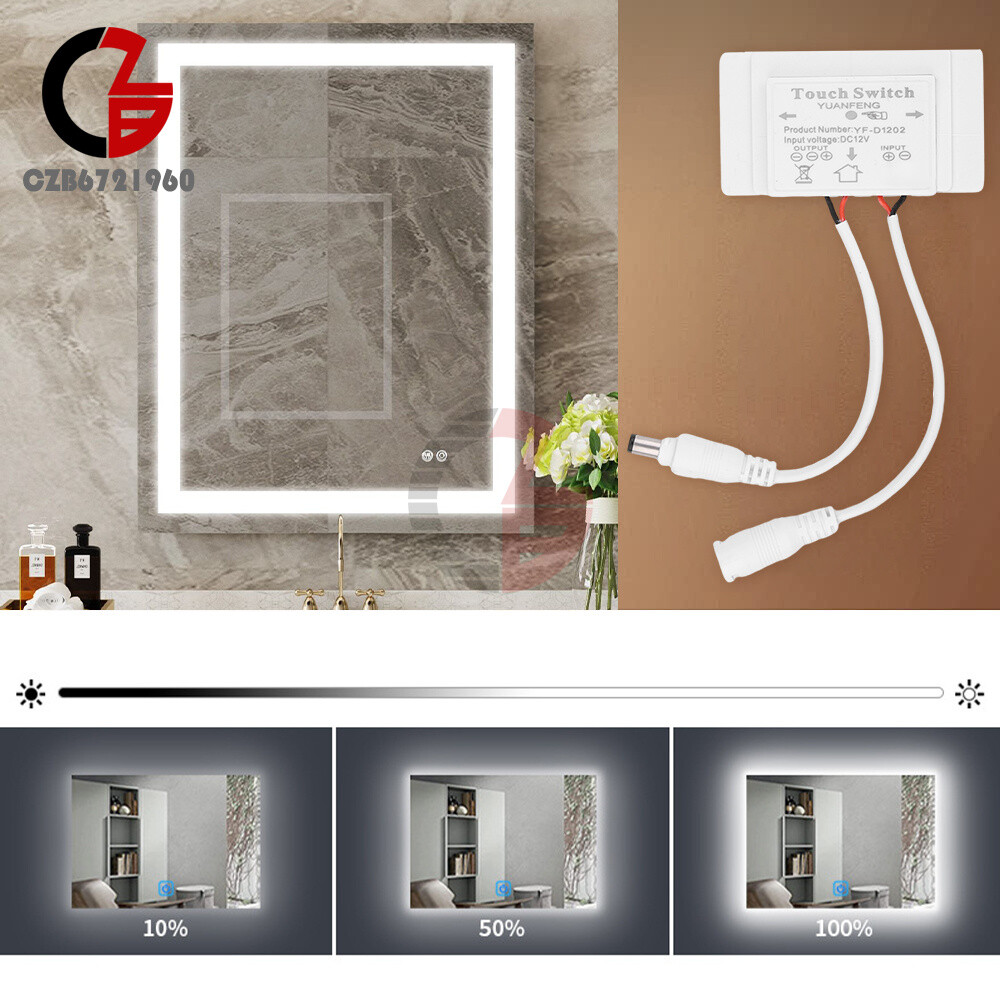 DC12V Bathroom Mirror Switch Touch-Switch Sensor Dimmable Lighting Touch Switch