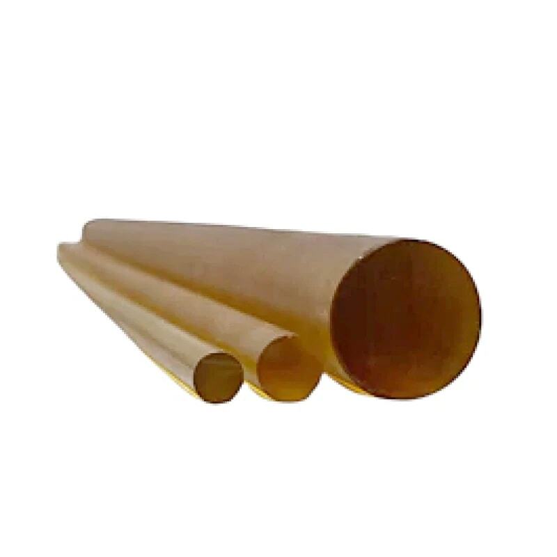 Ultem Solid Round Rod- AMBER- Various Sizes