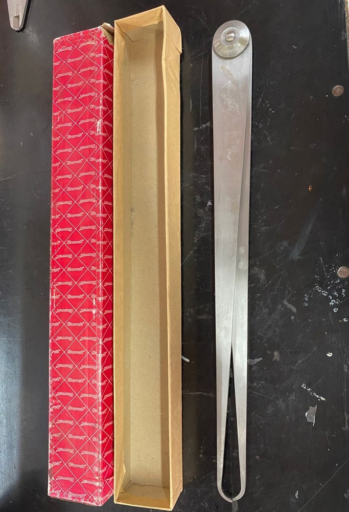 Starrett 27-18 Calipers, Inside, 18" Size and Capacity, Flat Leg