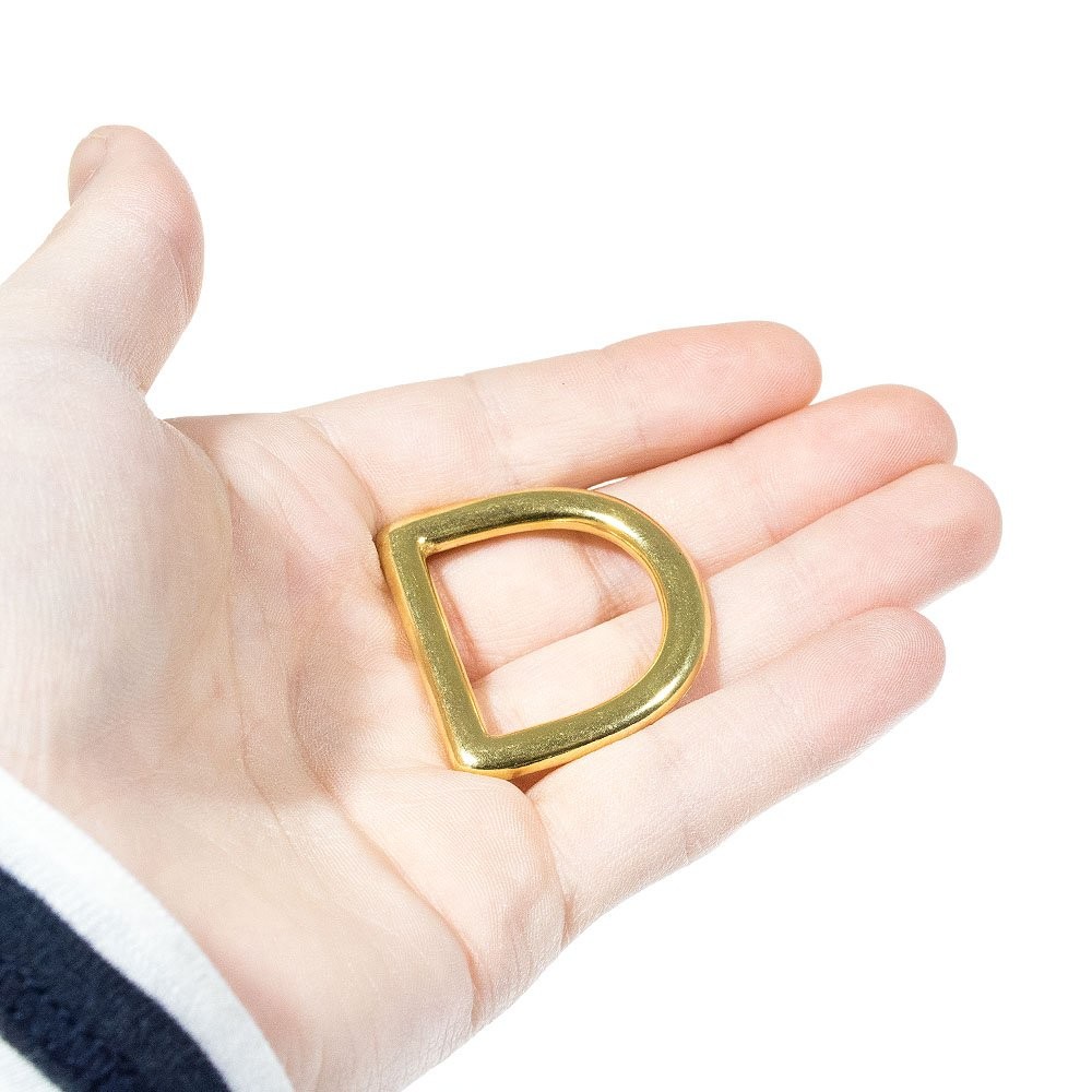 Craft County Brass D-Ring – 1 Inch (Inside) – DIY Crafting (2 2 Pack,