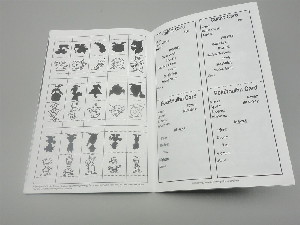 Pokethulhu the Adventure Game, Dark Storm Press.