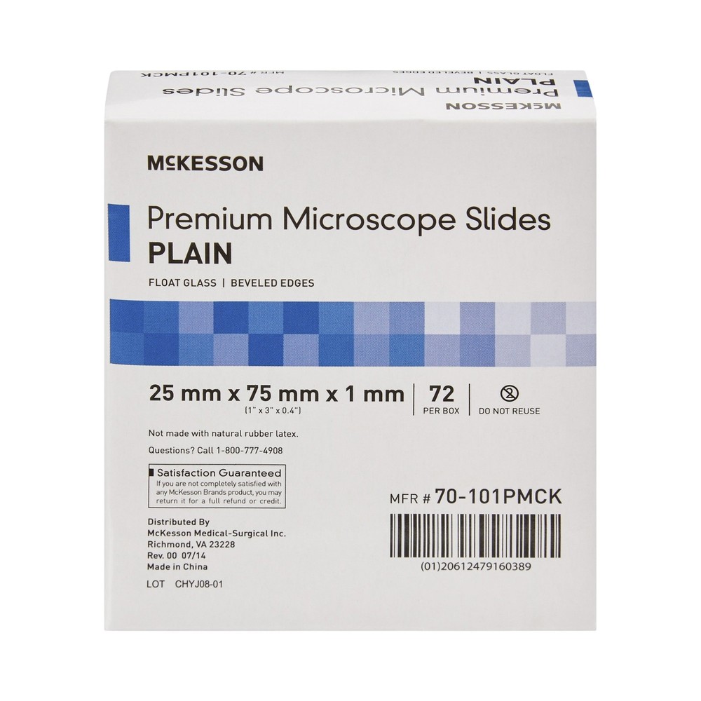 Microscope Slide McKesson 25 X 75 X 1 mm Plain #70-101PMCK