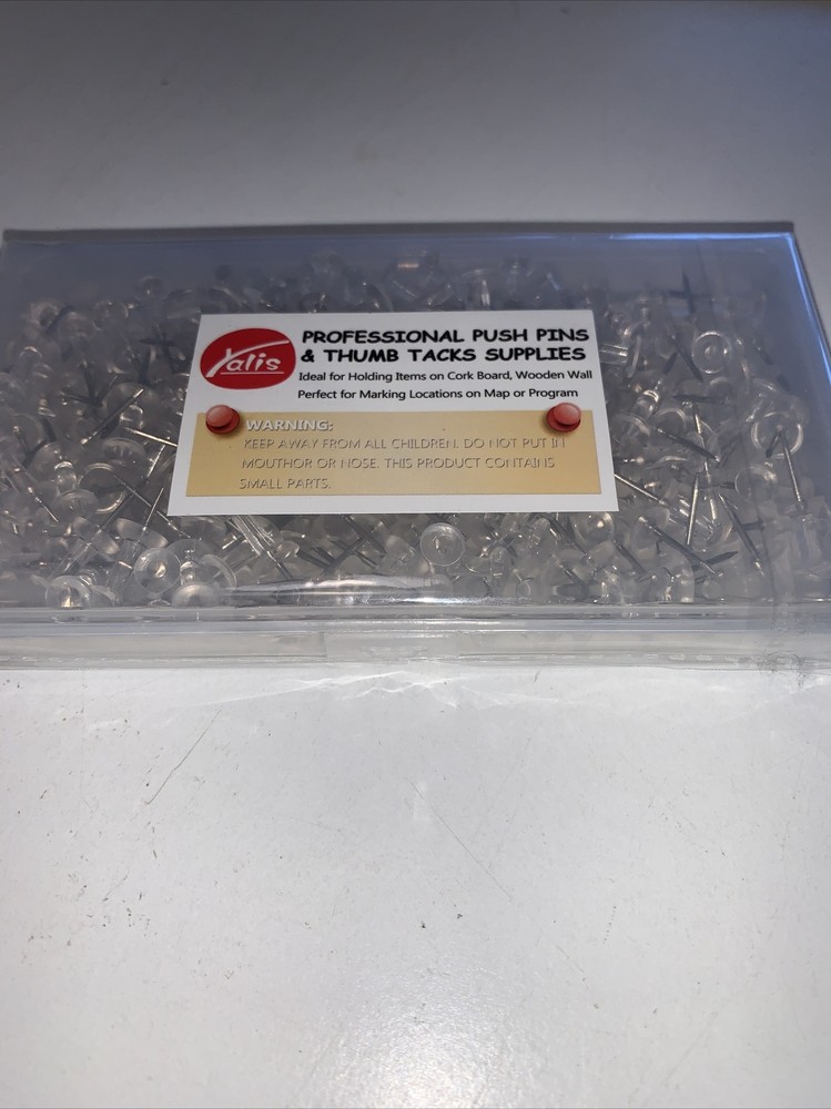 Push Pins Thumb Tacks Qty: 200 New In Package