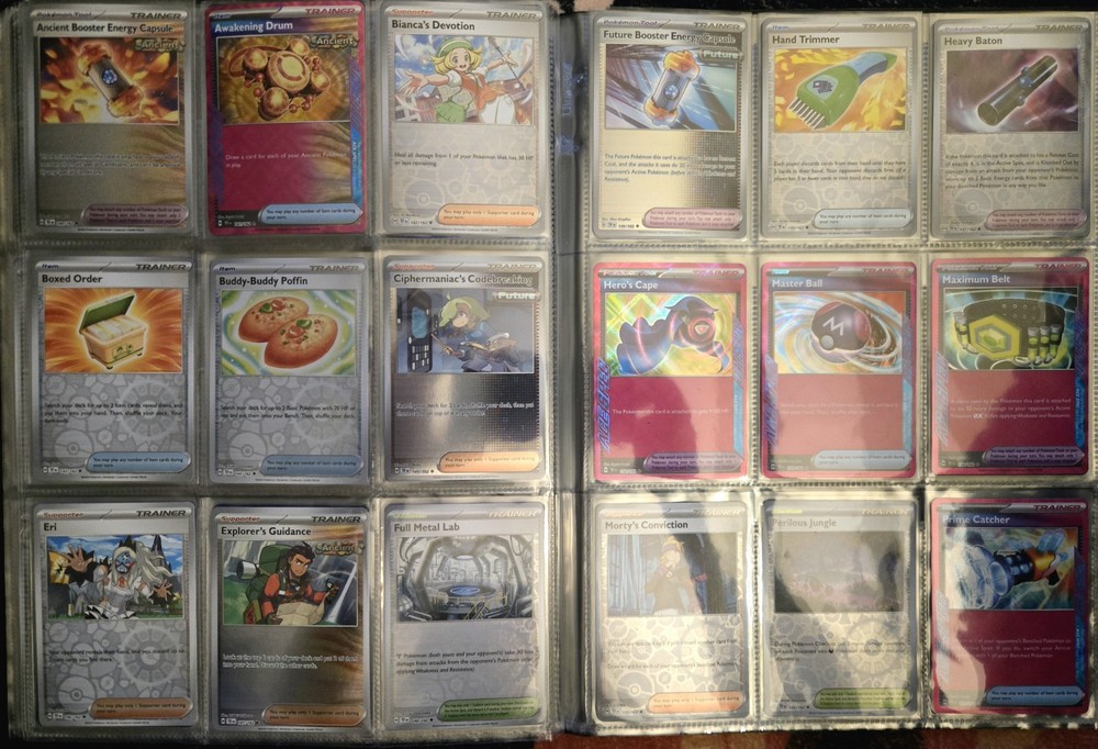 Pokemon Temporal Forces Complete Reverse Holo/Holo/EX Base Set + Binder