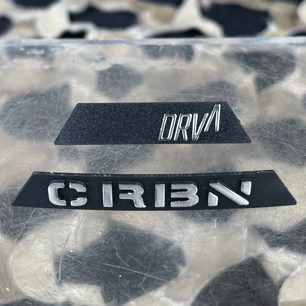 NEW CRBN DRV Side Logos w/ Screws