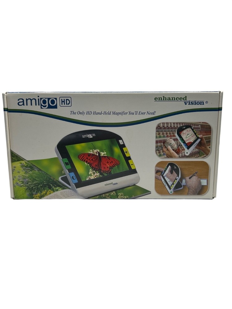Amigo HD Enhanced Vision Handheld Digital Magnifier 7" LCD Tested