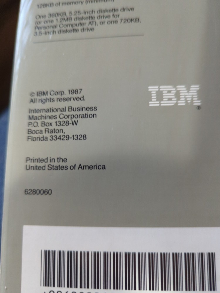 IBM DOS 3.30 Disk Operating System 1987 1st Edition 5.25 Software Disks NOS
