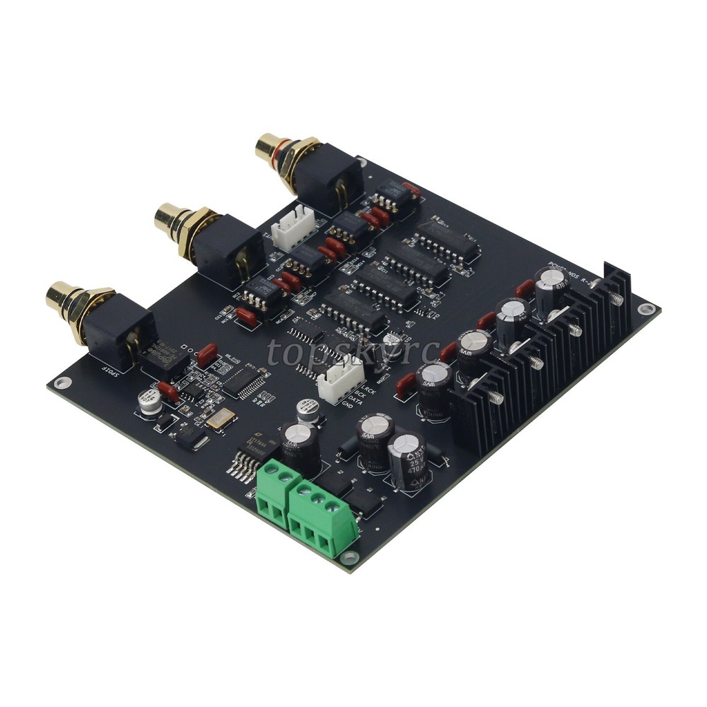 HIFI R2R DAC PCM61 Decoder Four-parallel Differential Design Vinyl Style tps