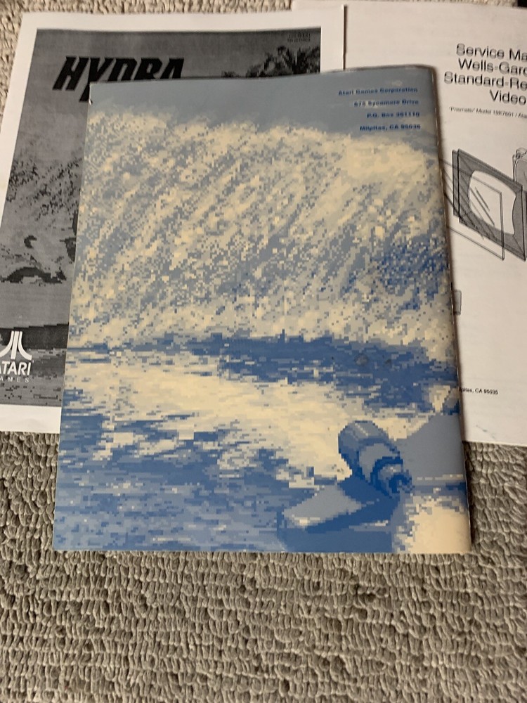 original Hydra Set Atari Arcade Video Game manual