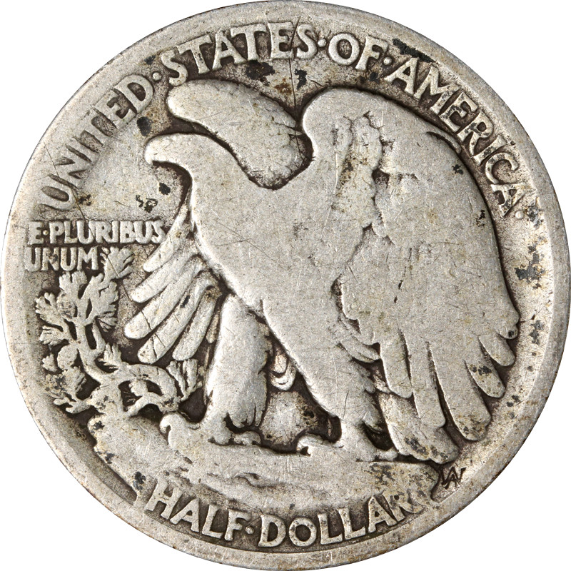 1916-D Obverse Walking Liberty Half