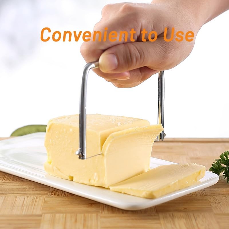 2 Pack Cheese Slicer - Effective Stainless Steel Medium, 2