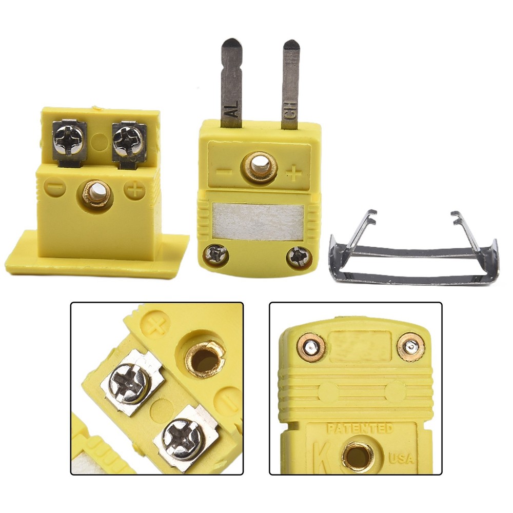 Alloy One-Set K Type Thermocouple Miniature Socket & Panel Mount Plug-Connector