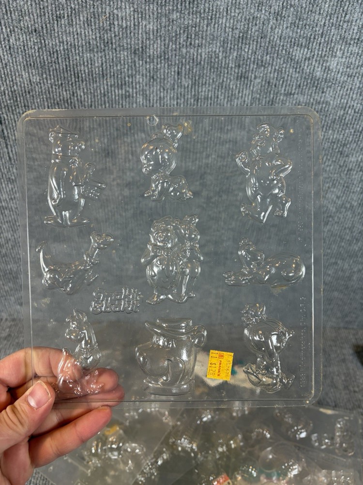 Chocolate Candy Making Mold Lot Easter Holiday Random Assortment Molds Plastic