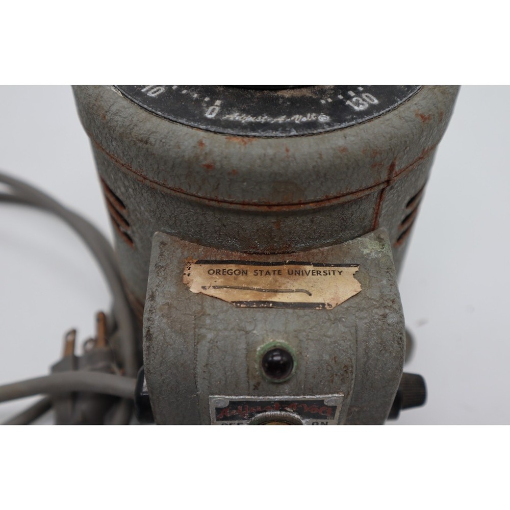 Vintage Adjust-A-Volt Variac Variable Autotransformer 115V Input 0-130V Output
