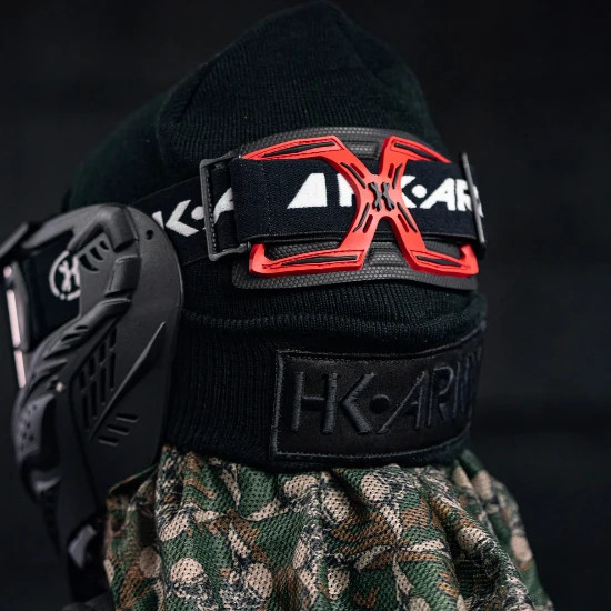 HK Army CTX Universal Goggle Strap Pad - Red/Black