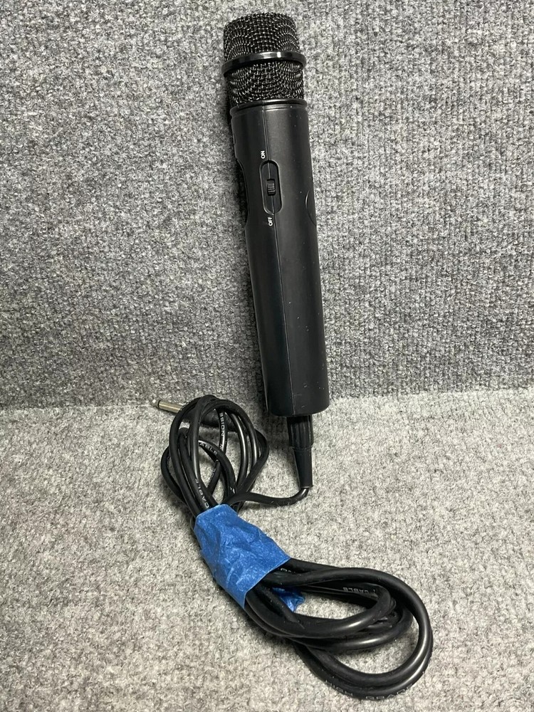 Singing Machine Karaoke Microphone Pair 🎤 Wired Handheld Black Color