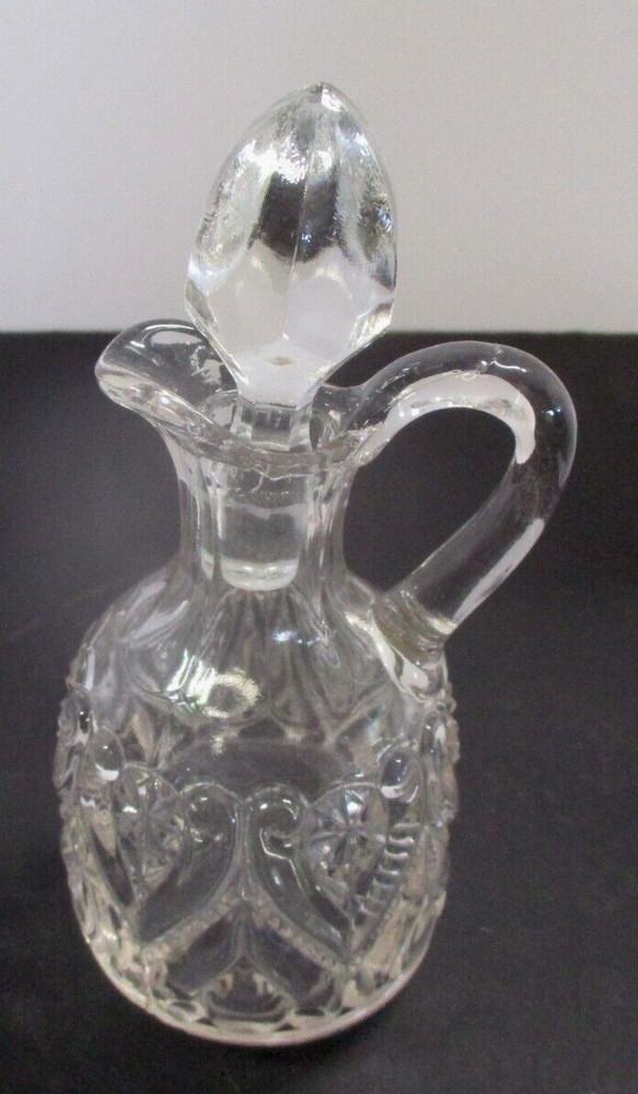 One Little Pressed Glass Cruet