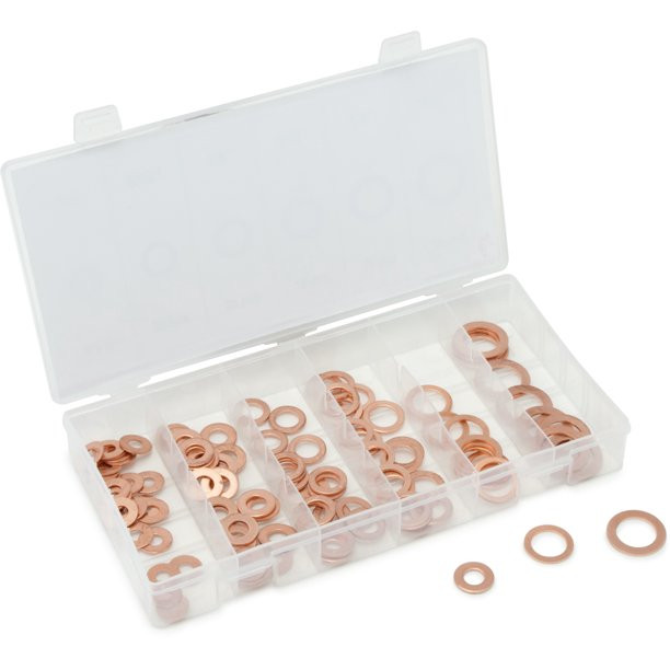 110Pc Copper Washer Assortment