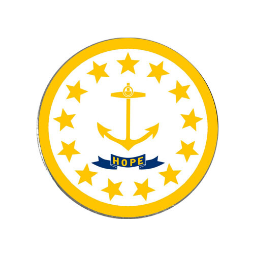 Rhode Island State Flag Golf Ball Marker