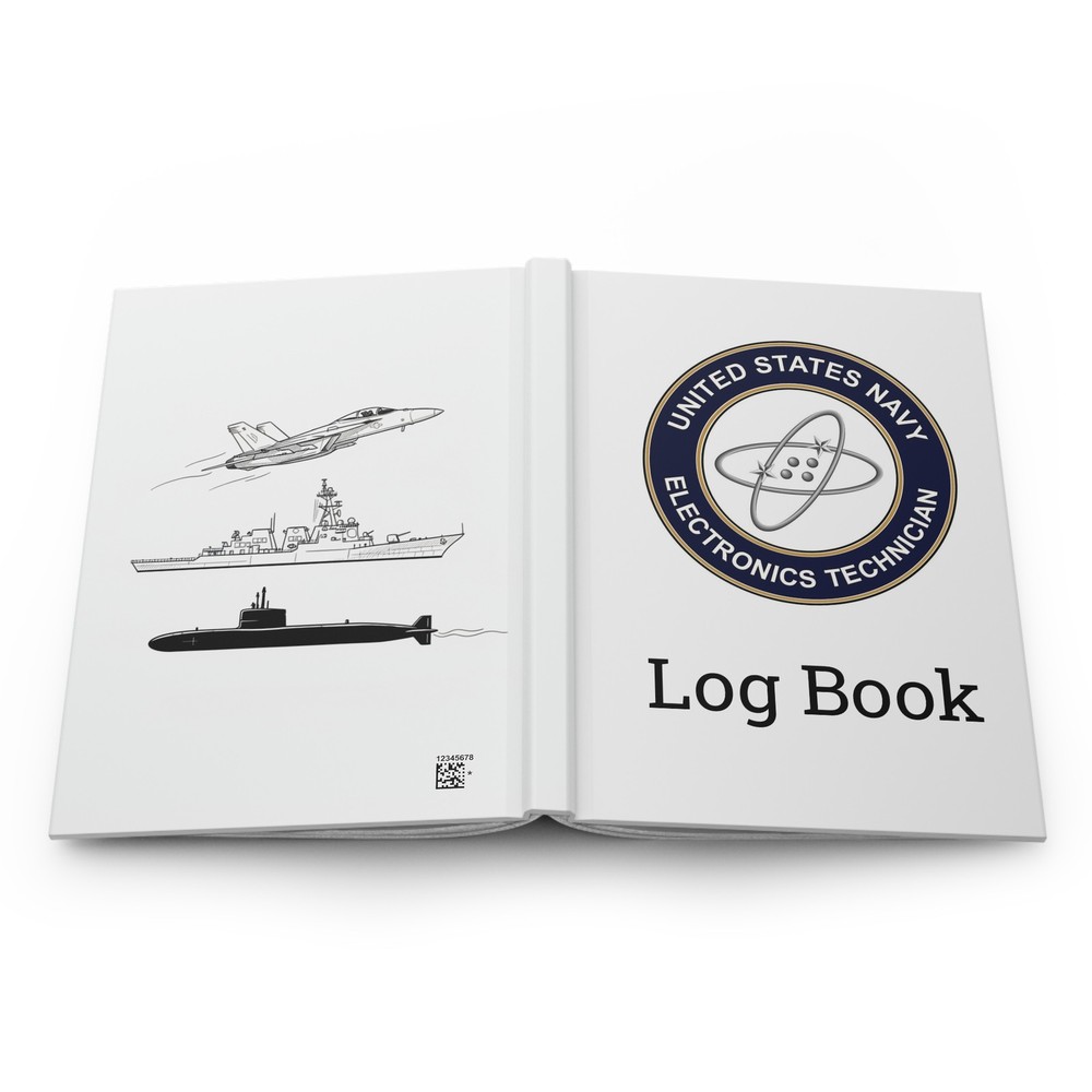 US Navy Electronics Technician Rating Log Book EM Emblem Journal
