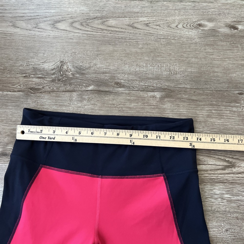 Athleta Crop Leggings Womens Medium Navy Patterns