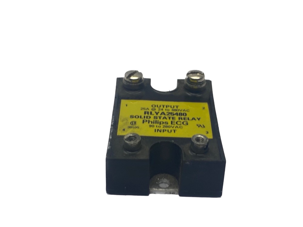 USED Philips ECG 25A @ 24-480VAC Output 90-280VAC Input Solid State Relay