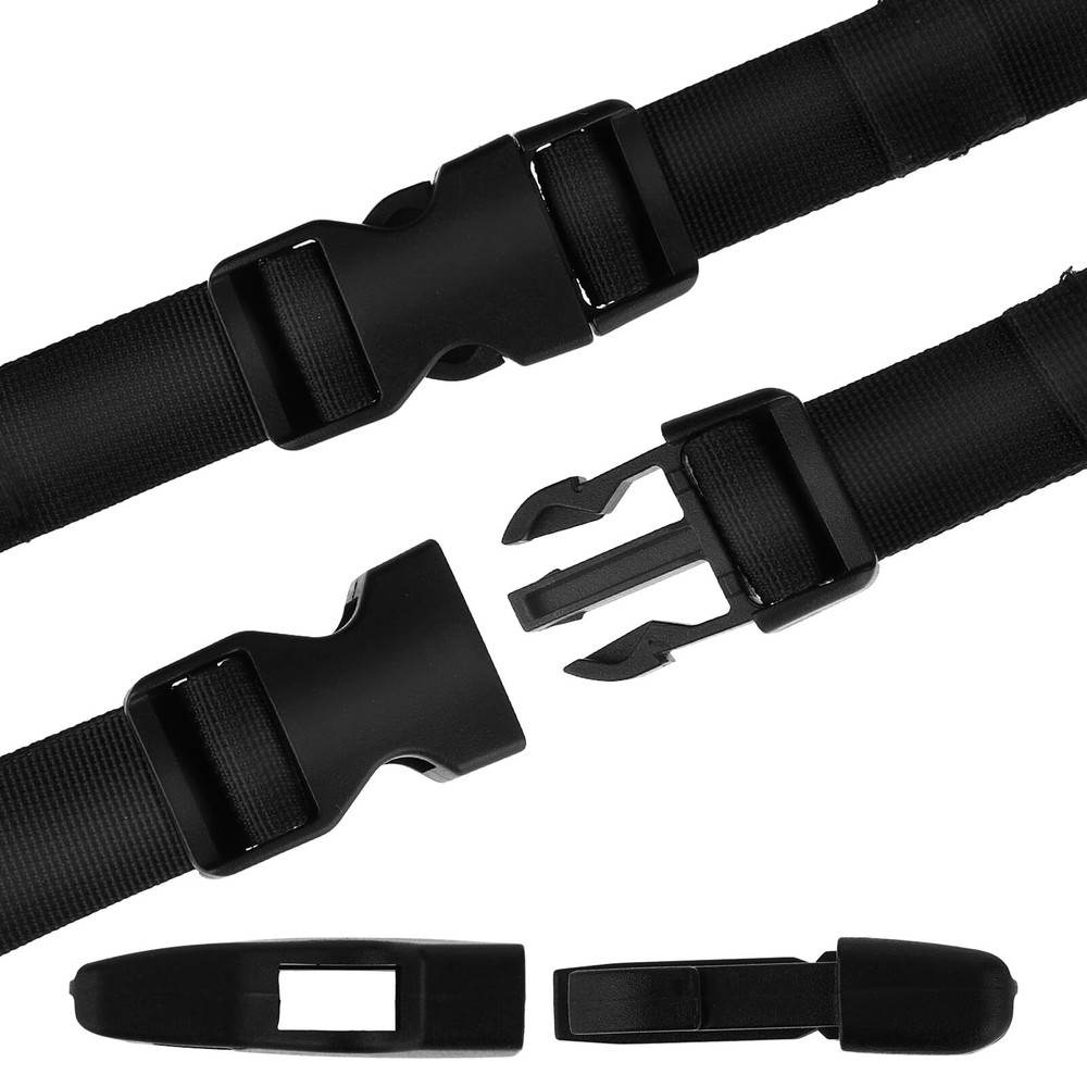 Plastic Buckle Clips for 1 Inch Straps, 2 Pack 1" Quick Side Release Buckles