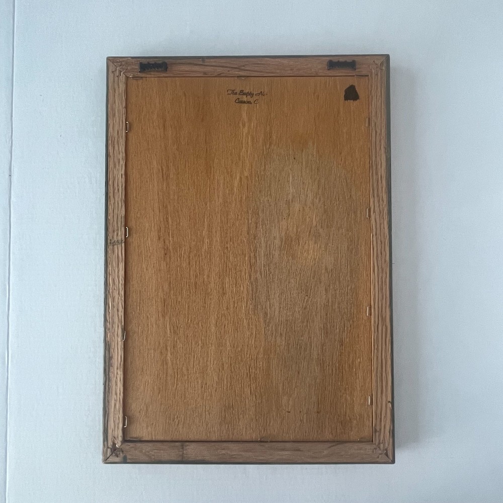 1997 Cabernet Wine Write on Wipe Off Notes Ceramic TILES Framed Empty Nest