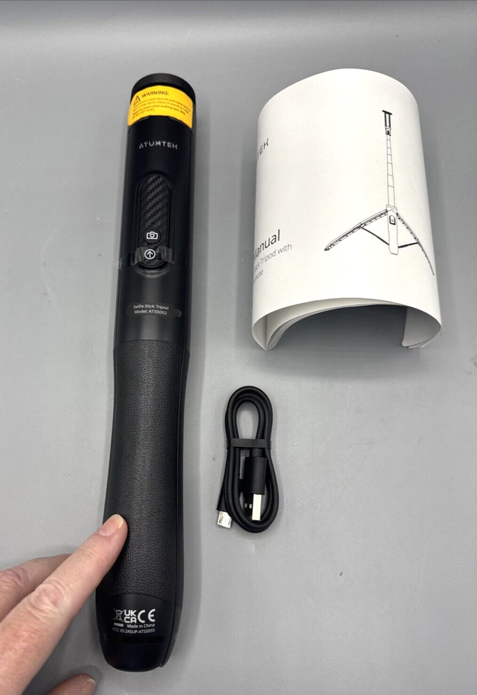 54” Bluetooth Selfie Stick Tripod, All in One Extendable Black