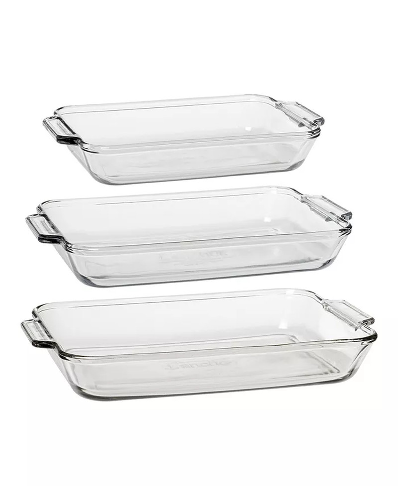 3 Pc. Glass Oven Basics Bakeware Set
