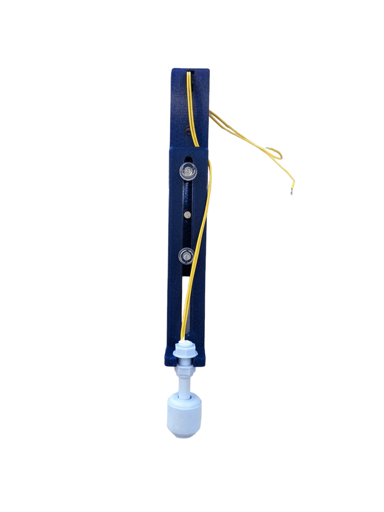 Hang on adjustable float switch holder