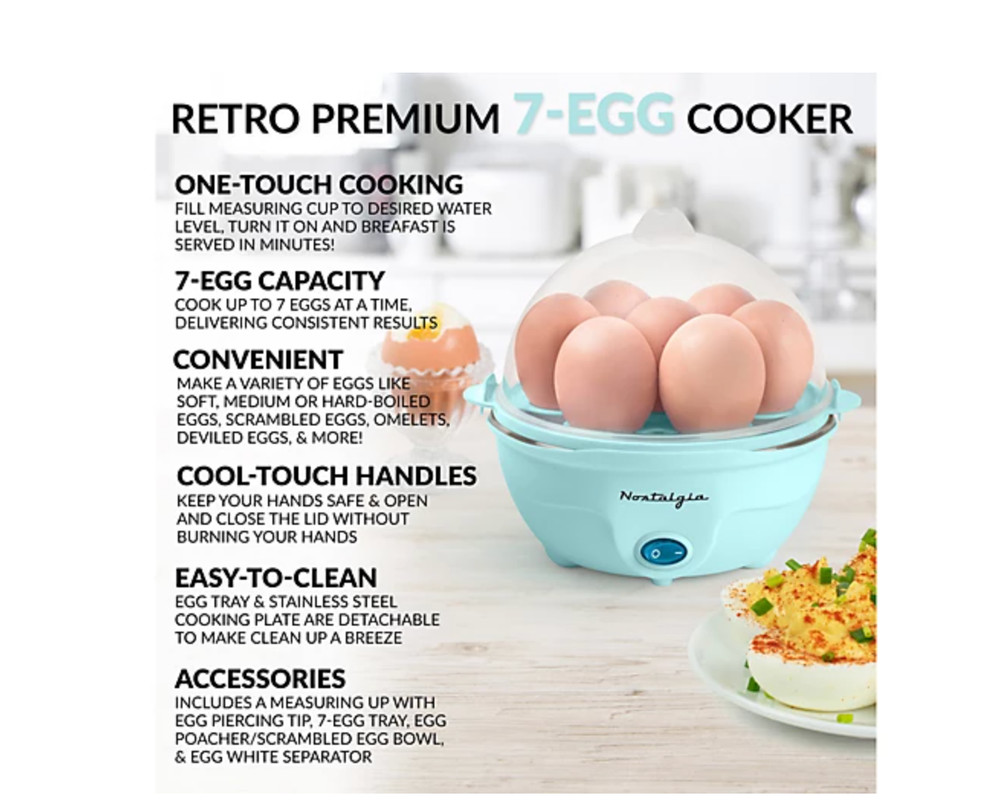 Nostalgia Premium 7-Egg Cooker