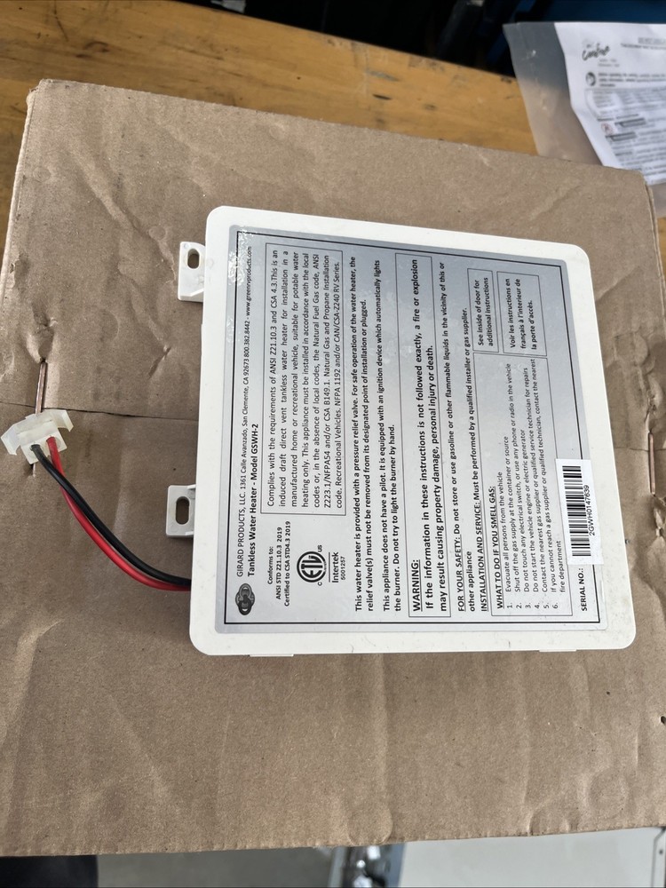 Girard /Lippert Control Board Micro-Processor  For GSWH-2