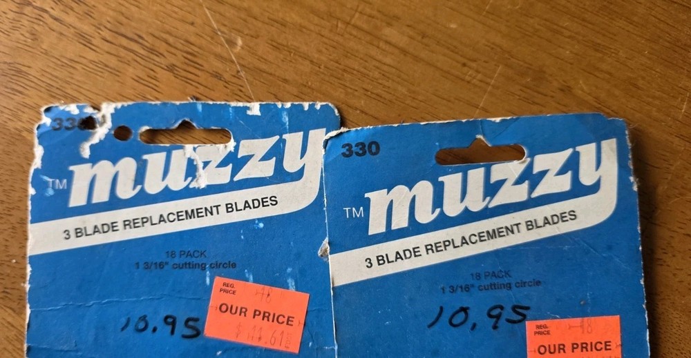 Muzzy Replacement Blades 2 Packs