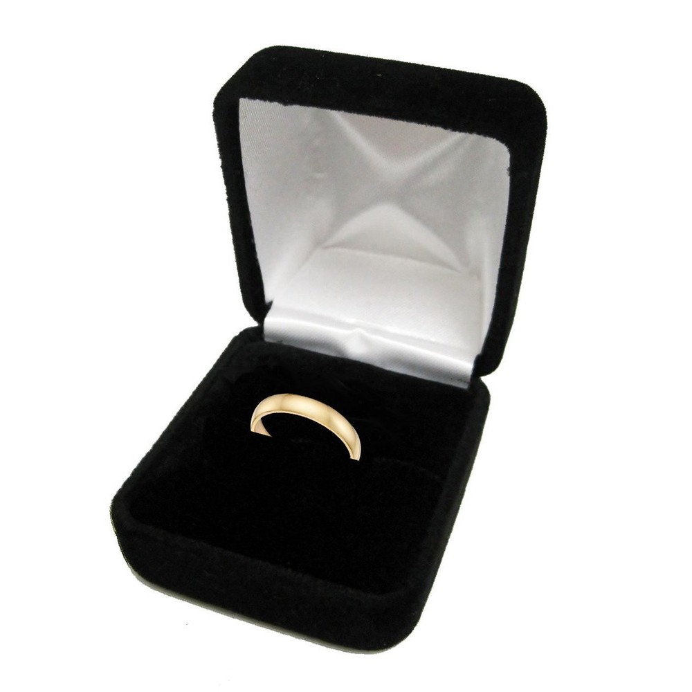 14K Solid White Gold 2mm Plain Men's and Women's Wedding Band Ring