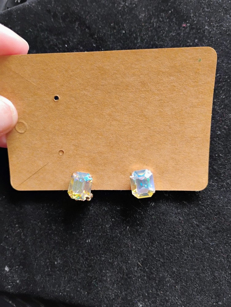 Sparkly clip on earrings