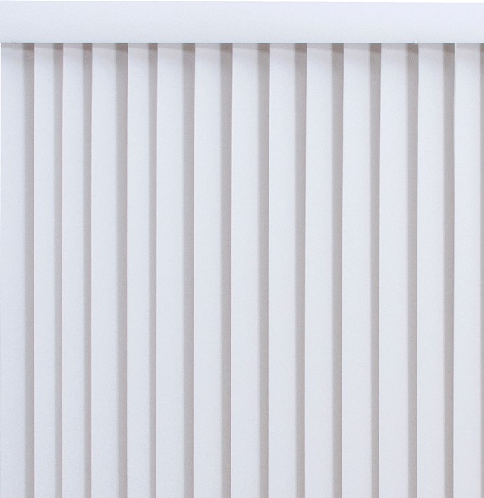 Solid Vertical Privacy Blinds (78" x 84", White & Alabaster)