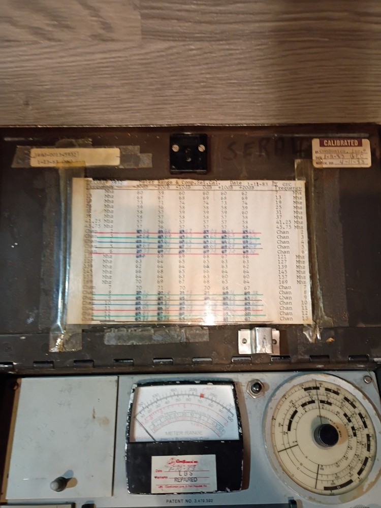 Vintage Jerrold Field Strength Meter Model 727 Untested