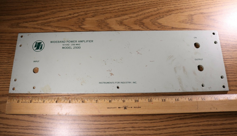ifi Instruments for Industry Faceplate Power Amplifier Model 2500 Front Panel