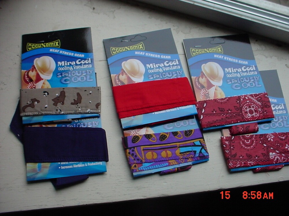 Occunomix 940-LYO Miracool Assorted Print Cooling Bandanas (12/Pack)