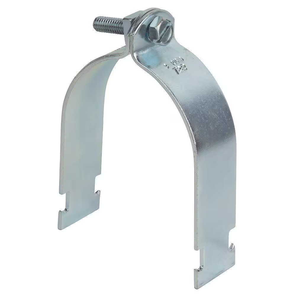 3 In. Pipe Strap - Silver Galvanized (Strut Fitting) (Z702 3EG-10)