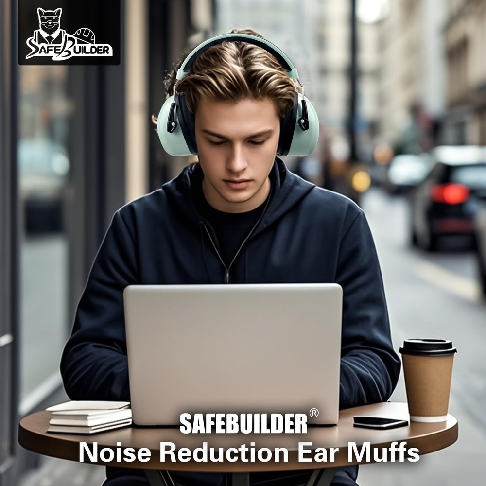 Noise Cancelling Ear Muffs SNR 32dB Adjustable Hearing Protection for Work