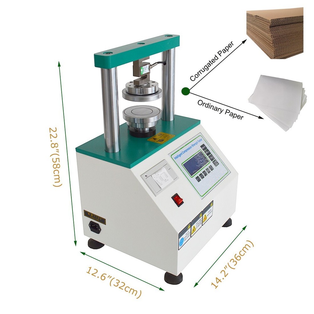 110V Paper Ring Crush Tester Compression Cardboard Compression Strength Tester