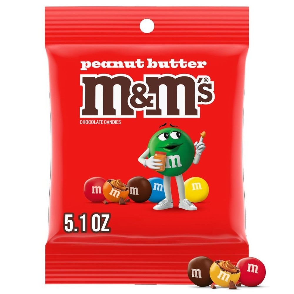 M&M'S Peanut Butter Chocolate Candy 5.1- 2 PACK
