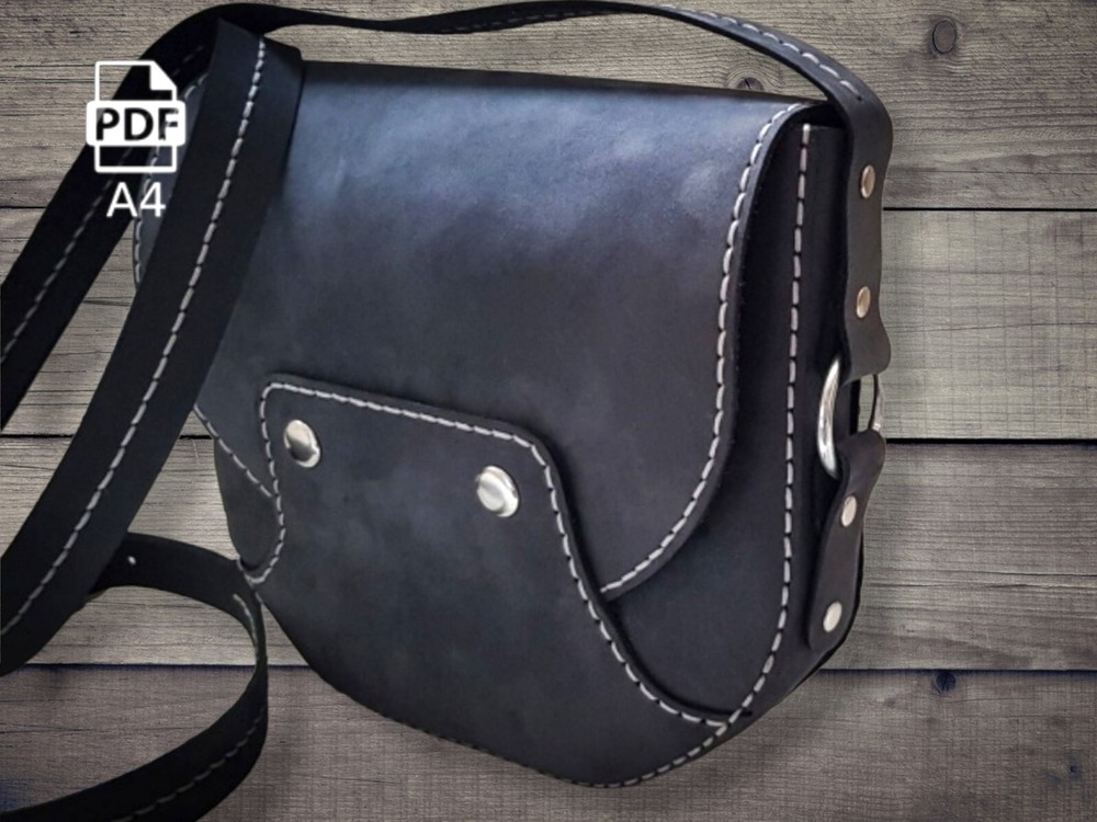 DIGITAL VECTOR FILE, leather bag - Bag 9