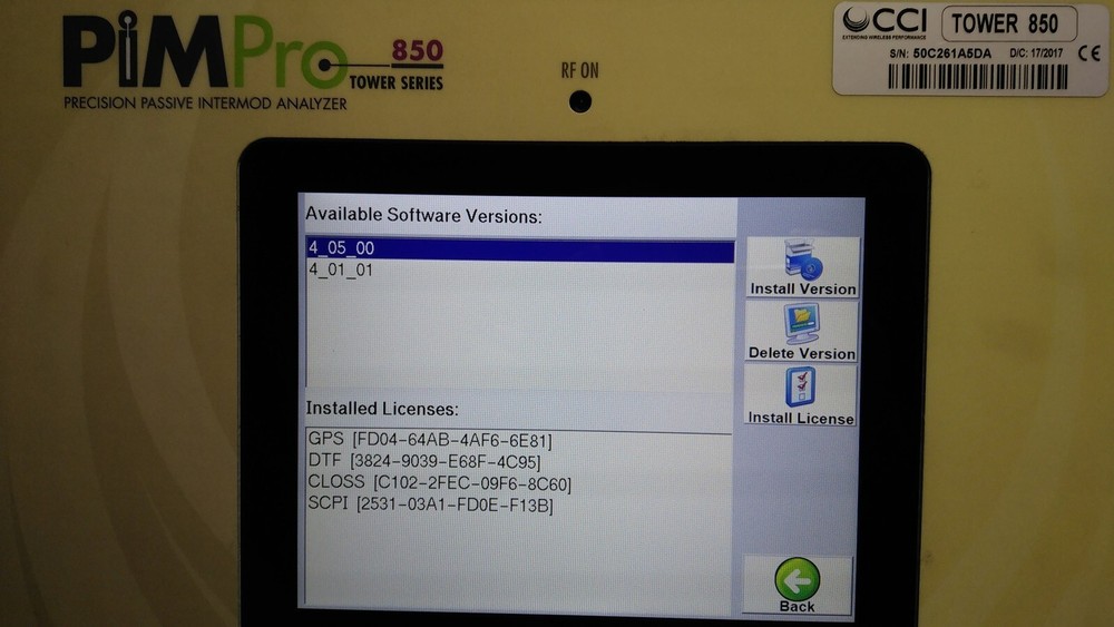 [Used] CCI / PimPro850 / Precision Passive Intermod Analyzer, 1pcs